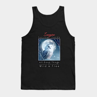 Owl Nature Outdoor Imagine Wild Free Tank Top